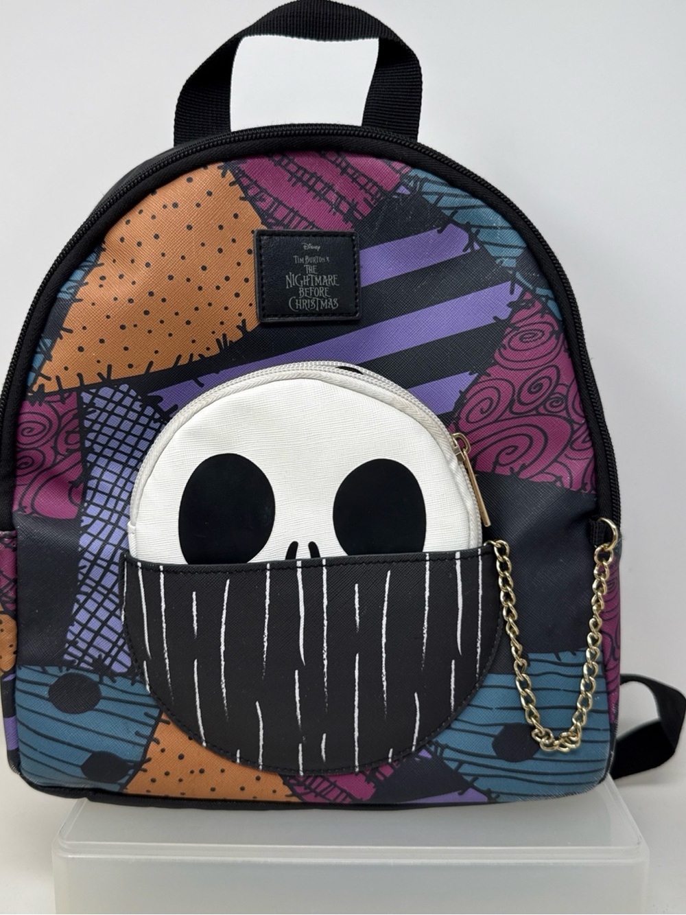 Disney The Nightmare Before Christmas Patchwork Mini Backpack - Multicolor